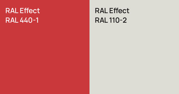 Ral 448 RAL Effect RAL 440-1 vs. RAL Effect RAL 110-2 comparison