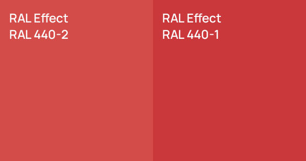 Ral 448 RAL Effect RAL 440-2 vs. RAL Effect RAL 440-1 comparison