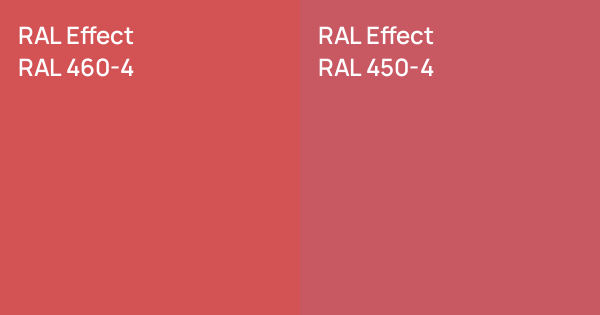 RAL Effect RAL 460-4 vs. RAL Effect RAL 450-4 comparison