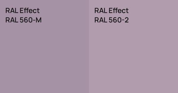 RAL Effect RAL 560-M vs. RAL Effect RAL 560-2 comparison