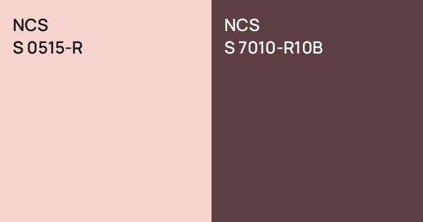 NCS S 0515-R vs. NCS S 7010-R10B comparison