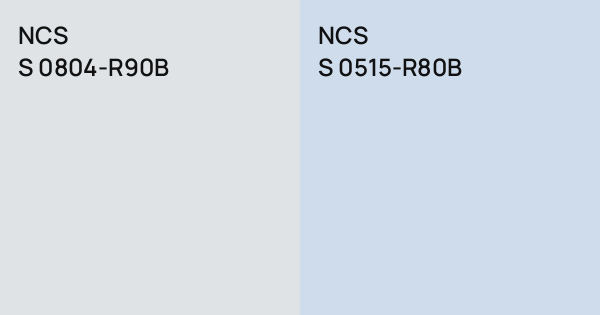 NCS S 0804-R90B vs. NCS S 0515-R80B comparison