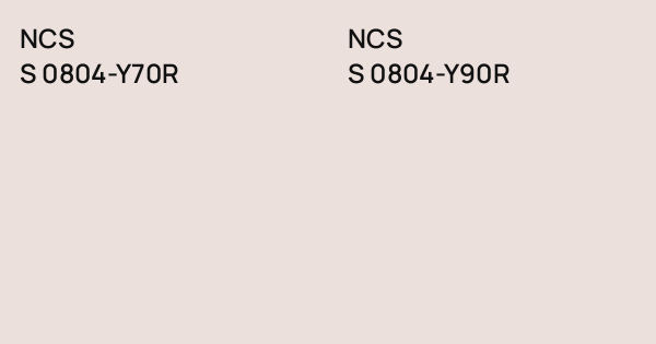NCS S 0804-Y70R vs. NCS S 0804-Y90R comparison