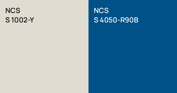 NCS S 1002-Y vs. NCS S 4050-R90B comparison