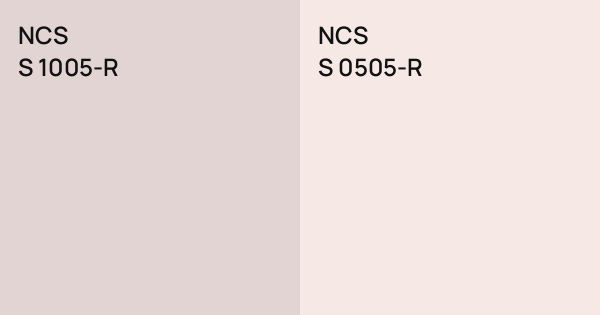 NCS S 1005-R vs. NCS S 0505-R comparison