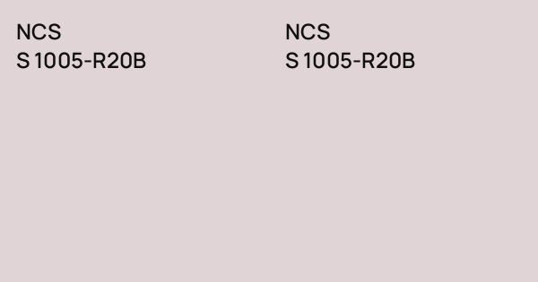 NCS S 1005-R20B vs. NCS S 1005-R20B comparison