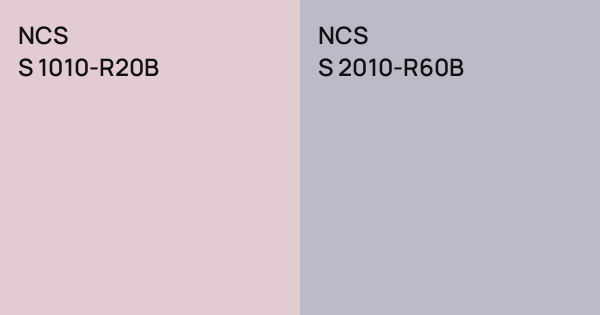 NCS S 1010-R20B vs. NCS S 2010-R60B comparison