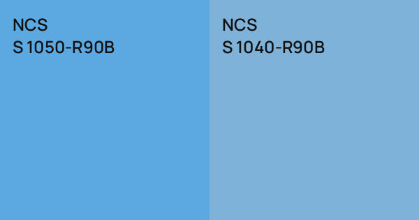 NCS S 1050-R90B vs. NCS S 1040-R90B comparison