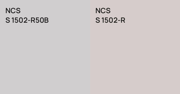 NCS S 1502-R50B vs. NCS S 1502-R comparison