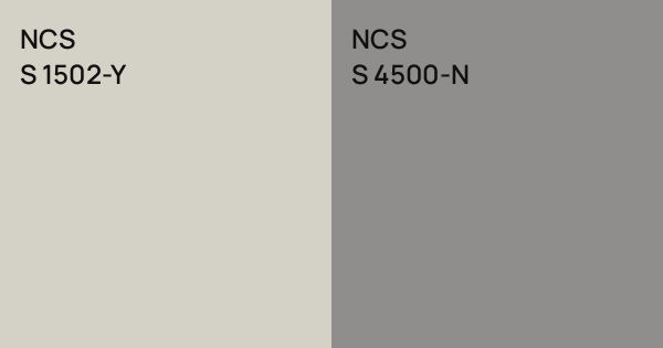 NCS S 1502-Y vs. NCS S 4500-N comparison