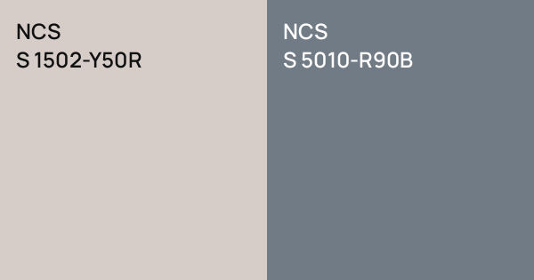 NCS S 1502-Y50R vs. NCS S 5010-R90B comparison
