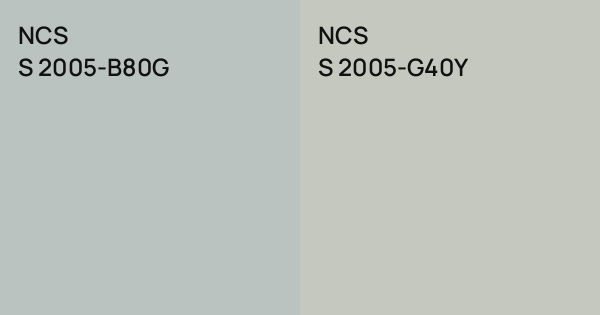 NCS S 2005-B80G vs. NCS S 2005-G40Y comparison