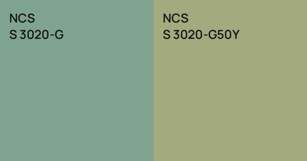 NCS S 3020-G vs. NCS S 3020-G50Y comparison