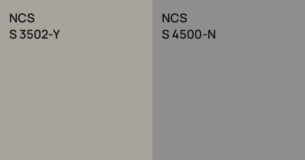NCS S 3502-Y vs. NCS S 4500-N comparison
