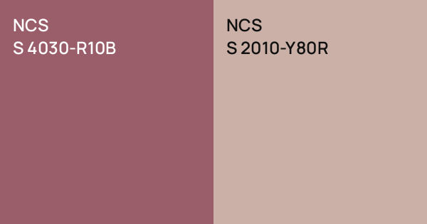 S4030 R40b NCS S 4030-R10B vs. NCS S 2010-Y80R comparison