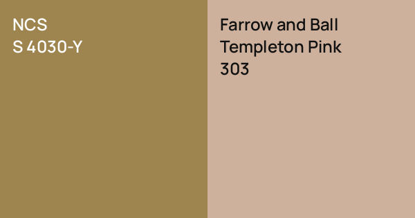 NCS S 4030-Y vs. Farrow and Ball Templeton Pink comparison