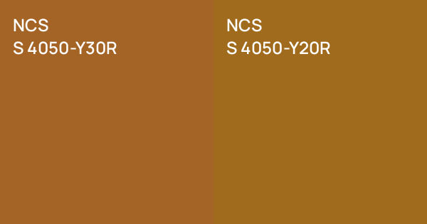 Ncss 4050 R NCS S 4050-Y30R vs. NCS S 4050-Y20R comparison