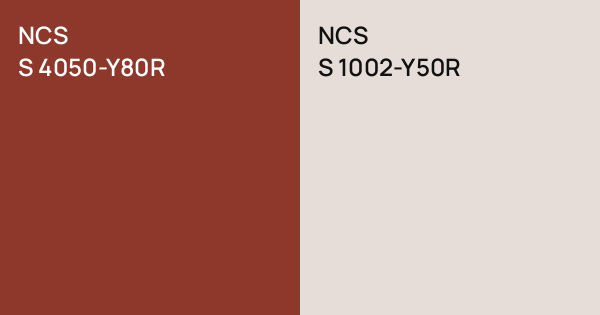 Ncss 4050 R NCS S 4050-Y80R vs. NCS S 1002-Y50R comparison