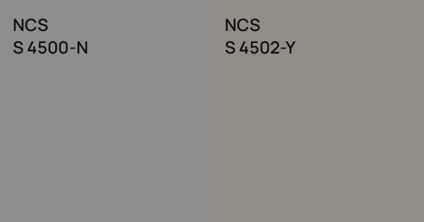 NCS S 4500-N vs. NCS S 4502-Y comparison