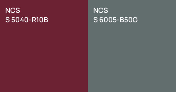 NCS S 5040-R10B vs. NCS S 6005-B50G comparison