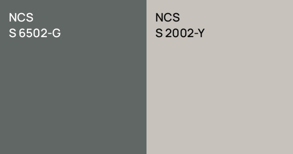 NCS S 6502-G vs. NCS S 2002-Y comparison