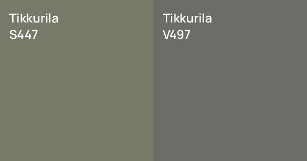 Tikkurila S447 vs. Tikkurila V497 comparison