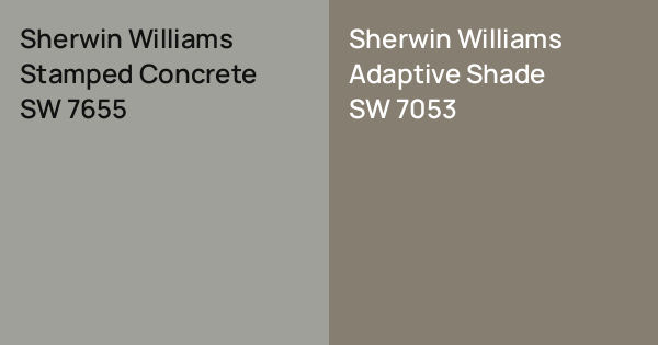Sherwin Williams Stamped Concrete vs. Sherwin Williams Adaptive Shade ...