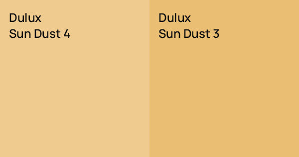 Dulux Sun Dust 4 vs. Dulux Sun Dust 3 comparison