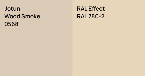 Jotun Wood Smoke vs. RAL Effect RAL 780-2 comparison