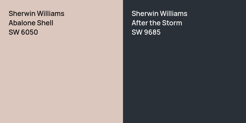 Sherwin Williams Abalone Shell vs. Sherwin Williams After the Storm