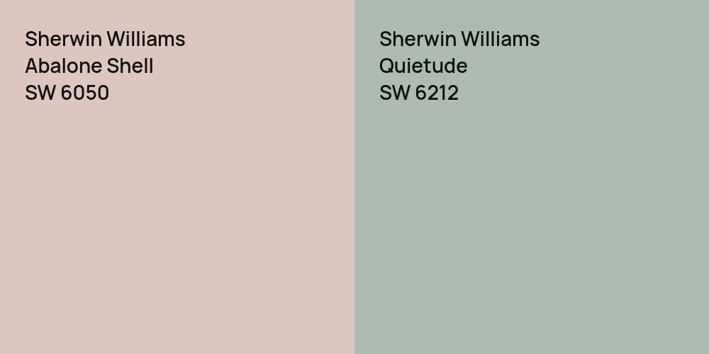 Sherwin Williams Abalone Shell vs. Sherwin Williams Quietude