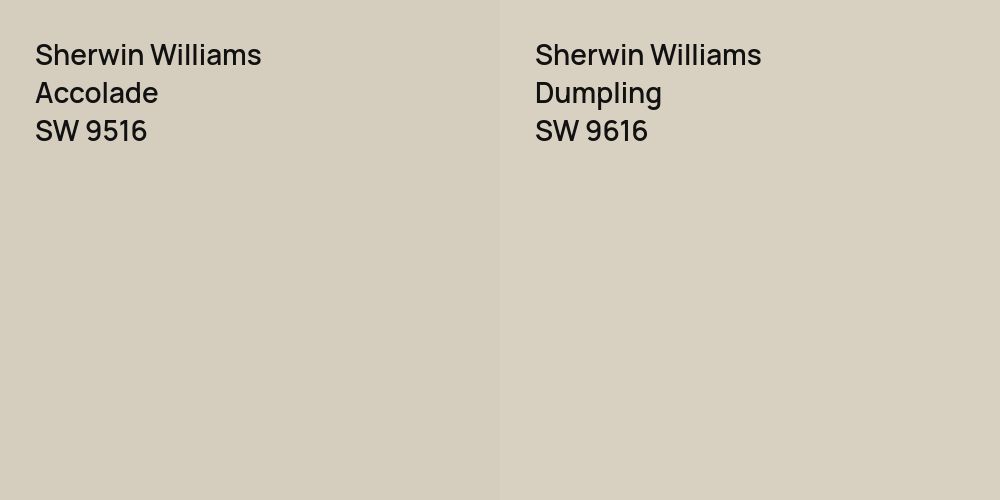 Sherwin Williams Accolade vs. Sherwin Williams Dumpling