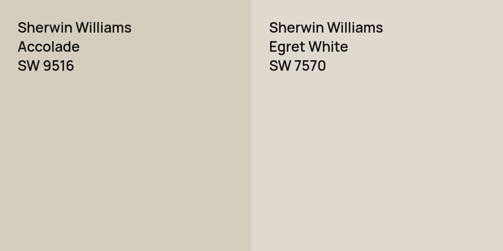 Sherwin Williams Accolade vs. Sherwin Williams Egret White