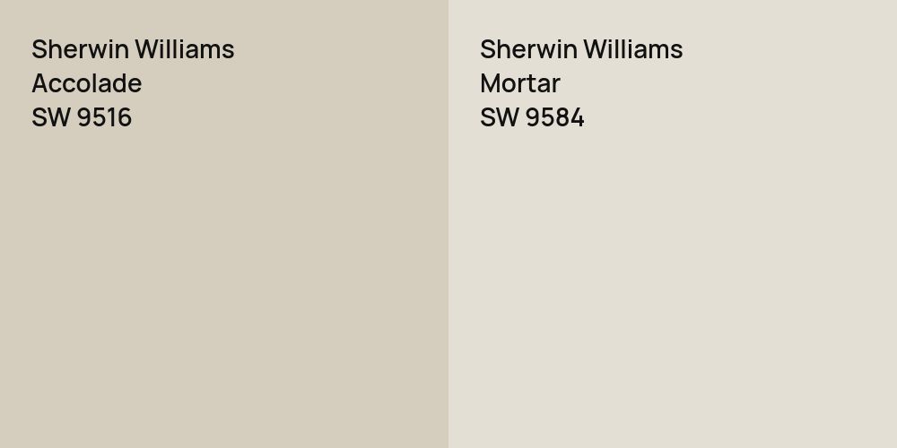 Sherwin Williams Accolade vs. Sherwin Williams Mortar