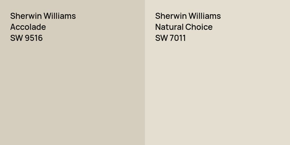 Sherwin Williams Accolade vs. Sherwin Williams Natural Choice