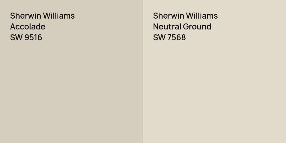 Sherwin Williams Accolade vs. Sherwin Williams Neutral Ground