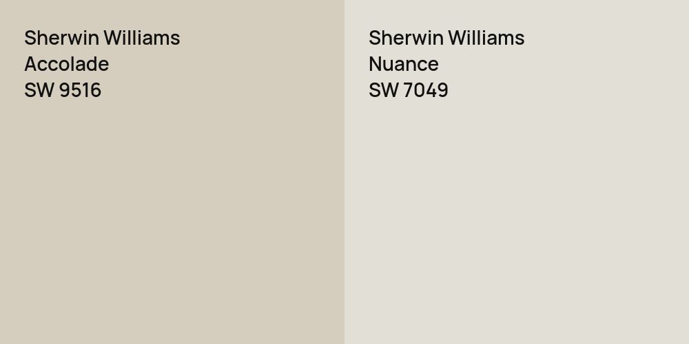 Sherwin Williams Accolade vs. Sherwin Williams Nuance