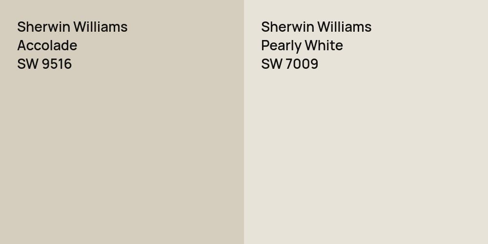 Sherwin Williams Accolade vs. Sherwin Williams Pearly White