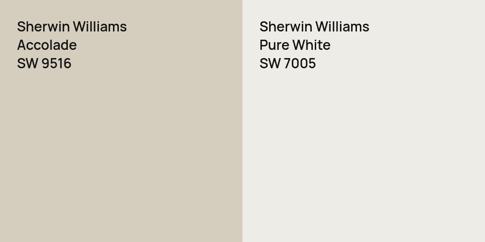 Sherwin Williams Accolade vs. Sherwin Williams Pure White