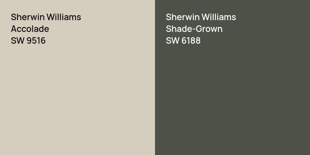 Sherwin Williams Accolade vs. Sherwin Williams Shade-Grown