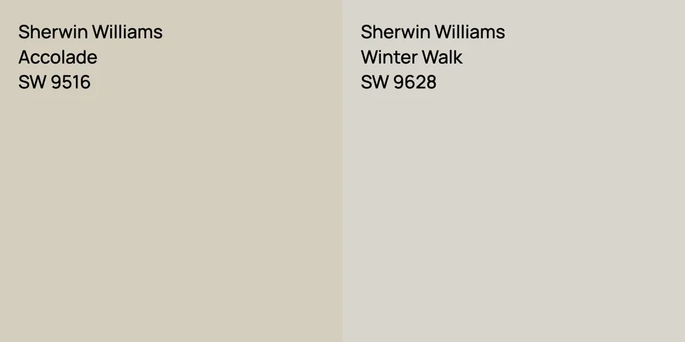 Sherwin Williams Accolade vs. Sherwin Williams Winter Walk