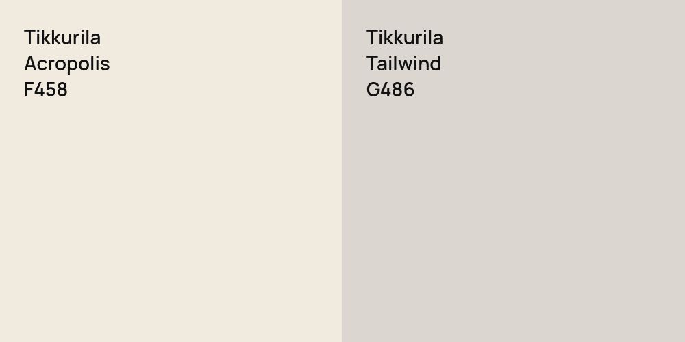 Tikkurila Acropolis vs. Tikkurila Tailwind