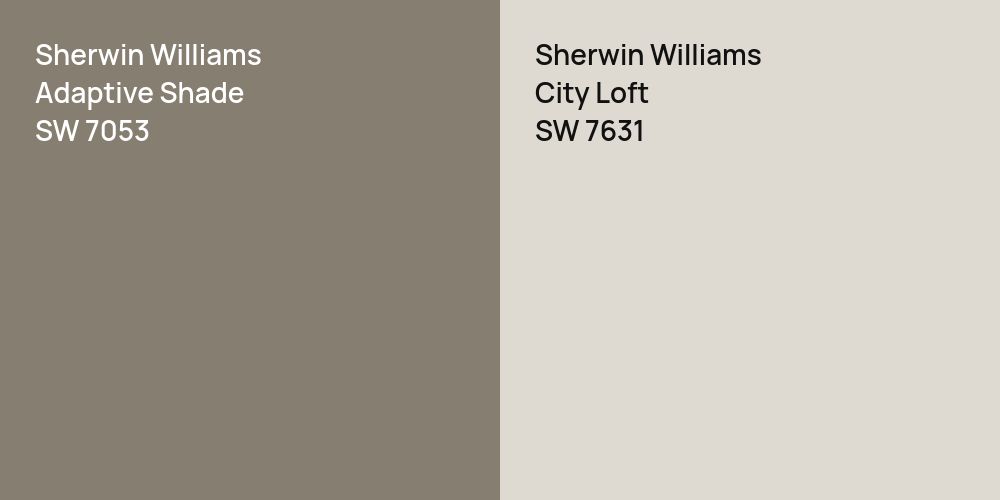 Sherwin Williams Adaptive Shade vs. Sherwin Williams City Loft