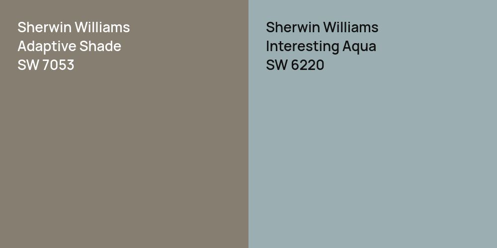 Sherwin Williams Adaptive Shade vs. Sherwin Williams Interesting Aqua