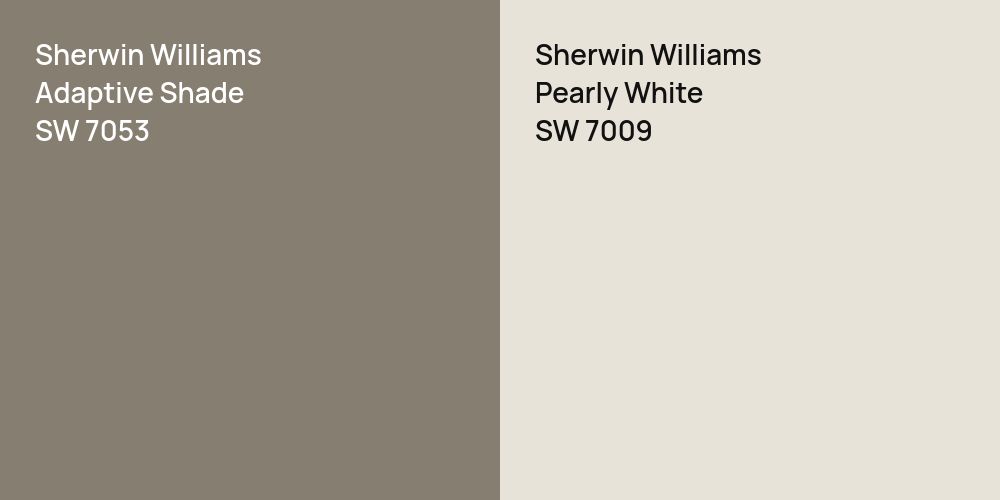 Sherwin Williams Adaptive Shade vs. Sherwin Williams Pearly White