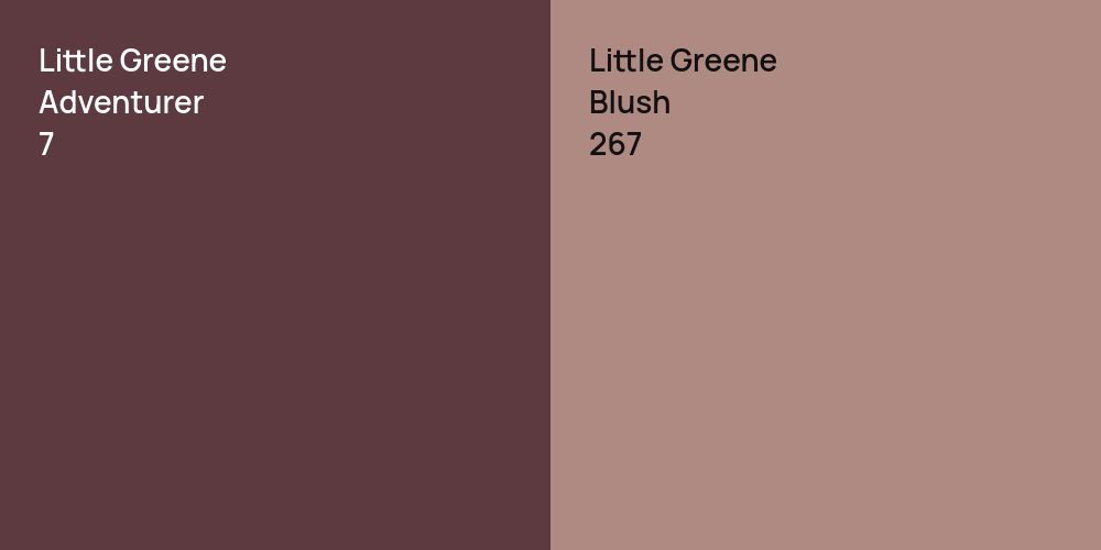 Little Greene Adventurer vs. Little Greene Blush