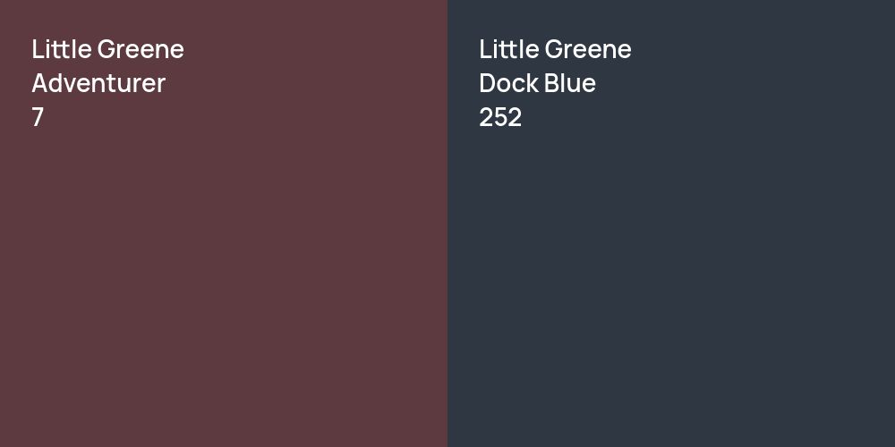 Little Greene Adventurer vs. Little Greene Dock Blue