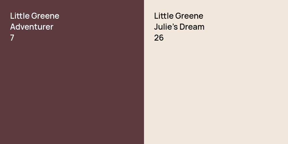 Little Greene Adventurer vs. Little Greene Julie's Dream