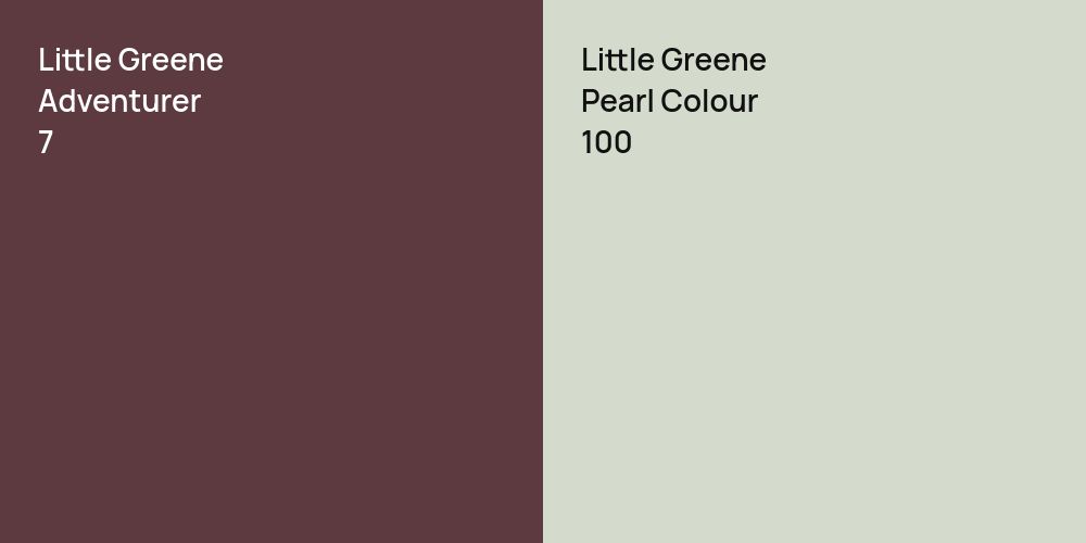 Little Greene Adventurer vs. Little Greene Pearl Colour