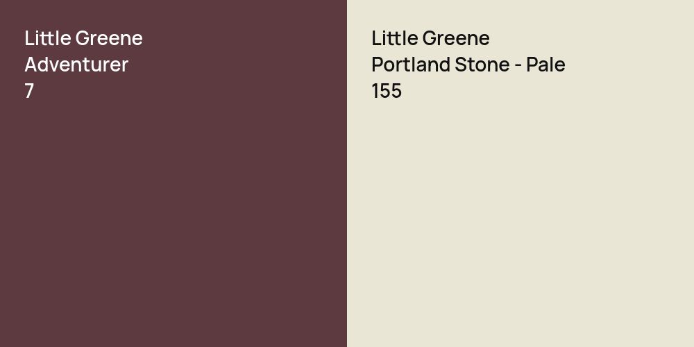 Little Greene Adventurer vs. Little Greene Portland Stone - Pale